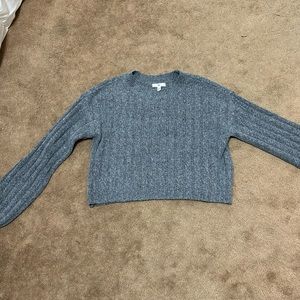 BP Nordstrom Gray Cropped Sweater